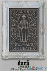 Modern Folk Embroidery DCE003 - Dark Crosses All Are Equal In Death