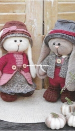 Funnys Haken - Ilse Scheffer - Funny Bunny set Lena and Lucas - Dutch