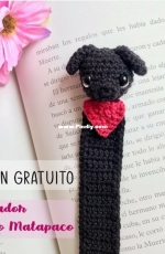 Que Se Teje Amigurumis - Melisa Valdes - Bookmark puppy Matapaco - Spanish - Free