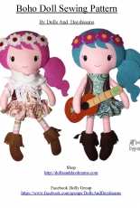 Dolls And Daydreams - Boho Doll Sewing Pattern