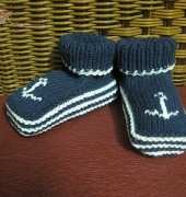 Anchor Bootees