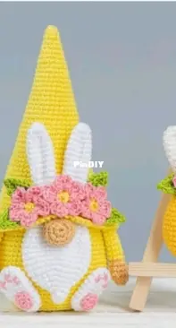 Mufficorn  - Olga Chemerys - Gnome Rabbit with Primroses