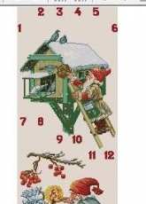 CeWeC V5842 advent calendar Christmas gnomes, birdhouse