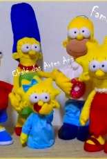 Chale das Artes Ana Family Simpsons– Felt pattern - Portuguese
