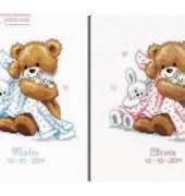 Vervaco 70.332 Teddy Birth Sampler