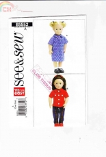 Sew & Sew- B5552-Doll Cloth /English,French
