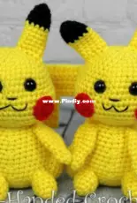 Left Handed Crocheter - Jennifer Adams - Little Pikachu - Free