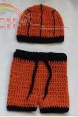 TMK Crochet - Jennifer Lynas -  Basketball Hat and Shorts Set