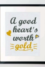 Smart Cross Stitch - A Good Heart by Barbara C. - Free