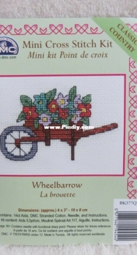 DMC Mini Cross Stitch Kit BK577Q Wheelbarrow