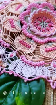 Firussa_art - Anastassia Bondarenko - Анастасия Бондаренко - Nymphaea Doily - Салфетка Нимфея - Russian