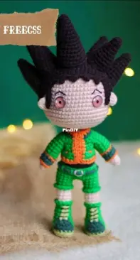 Amigurumisdavit - Vitória Ferreira - Gon Freecss - Portuguese