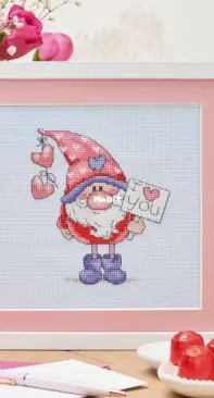 Love Gnome by Jenny Barton from The World of Cross Stitching 329