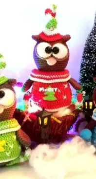 Wunderlichs Kreativchaos - Janine Wunderlich - Owl the Christmas Elf - Eulchen der Weihnachts Elf - German