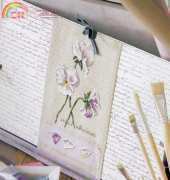 Carton d'artiste - Viola Wittrockiana From De Fil en Aiguille-DFEA- Special N°62 2008