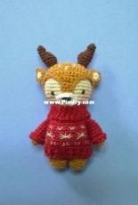 Deer with Christmas sweater
