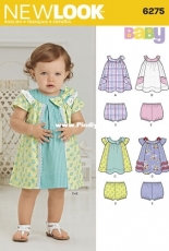 New Look 6275 baby dresses/toddlers sewing pattern set