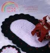 Red Heart - WR1054 - Country Christmas Placemat and Coaster