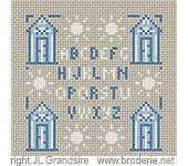 Broderie.net - Grandsire Jean-Louis - Miniature cabines de plage
