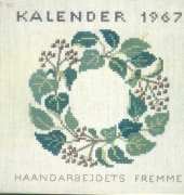 Haandarbejdets Fremme  Calendar / Kalender 1967- Garlands = by Gerda Bengtsson