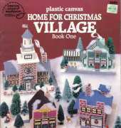 American School of Needlework ASN 3066 Plastic Canvas Home for Christmas Village Book One
