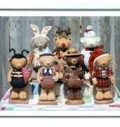 Happy Heart Patterns-HHF349-Happy Holiday Teddy Bears