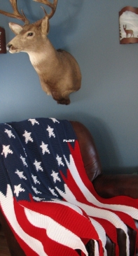 Mary Maxim - 6825N - Americana Throw
