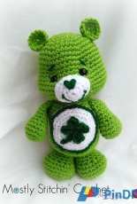 Good Luck Bear Care Bear by Meredith May (Mostly Stitchin Crochet)
