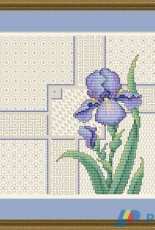 Needlecrafts NCH086 - Iris and Blackwork
