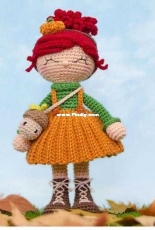 One and Two Company - Carolina Guzman - Abby The Autumn Dolly Amigurumi