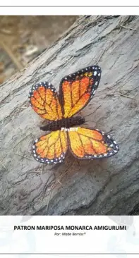 Mabe Berrios - Amigurumis San Vicente - Mabel Berríos Vergara - Monarch Butterfly - Mariposa Monarca - English and Spanish