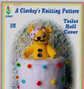 Daisy May 300 - A Clarkey Knitting Pattern - Toilet Roll Cover