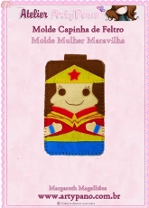 Atelier Arty Pano-Wonder Woman-Felt Mobile Phone Case/Portuguese