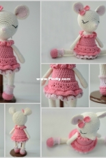 Crochet Mouse Ballerina Amigurumi