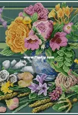 Lanarte PN-0146981 Flowers on Bench by Marjolein Bastin XSD + PCS