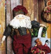 Homespun Curio-Gumble the Elf & Nic Santa