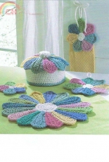 Maggies Crochet- Maggie Weldon- PB006 Scrap Fan Kitchen Set