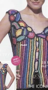 Yulona Store - Crochet Lace Vest for Women Schema and Diagram