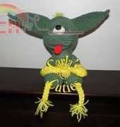 Carlas Crochet Cuties - Carla Scull - Mookie the Monster - free
