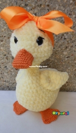 Soft, gentle plush duck