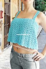 Beautiful Crochet Stuff - Jane Green - Square Necked Crop Top - Free