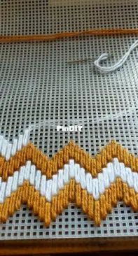 Plastic Canvas Bag - Rang Rang Motif