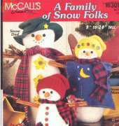 McCall's Creates 16301 A Family of Snow Folks