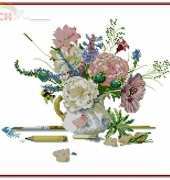 Lanarte 33789 Flowers in White Vase by Marjolein Bastin XSD