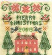 Threads Through Time--The Pointsettia Sampler--Nancy Sturgeon