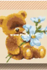Alita Designs - Baby Bear with Flowers