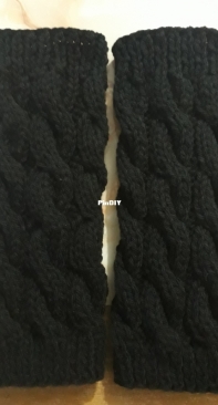 knitted leggings -Polainas