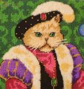 Dimensions 17051 Courtly Cat /Plastic Canvas