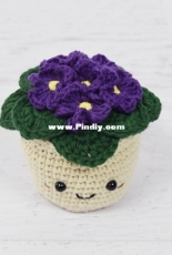 Yarn Blossom Boutique - Melissa Bradley - African Violet - Russian - Translated - Free