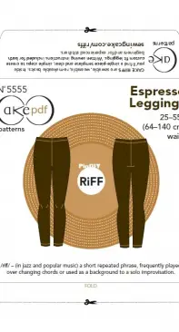 Cake Patterns - Espresso Leggings - NR 5555